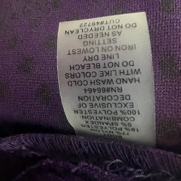 Julia Jordan Purple Textured 3/4 Sleeve‎ Sheath Dress Womens Size 2 - Picture 7 of 8